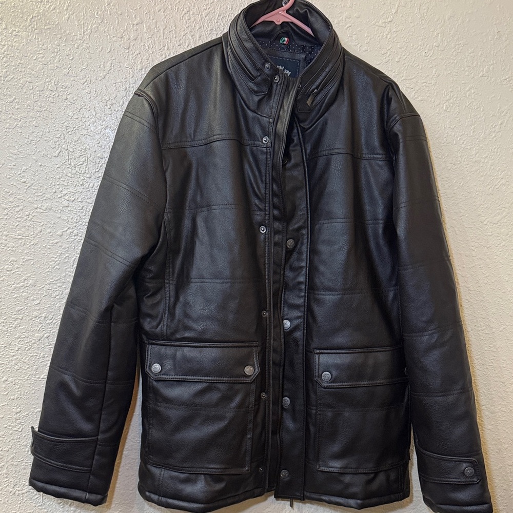 EMPORIO & CO brown leather men jacket